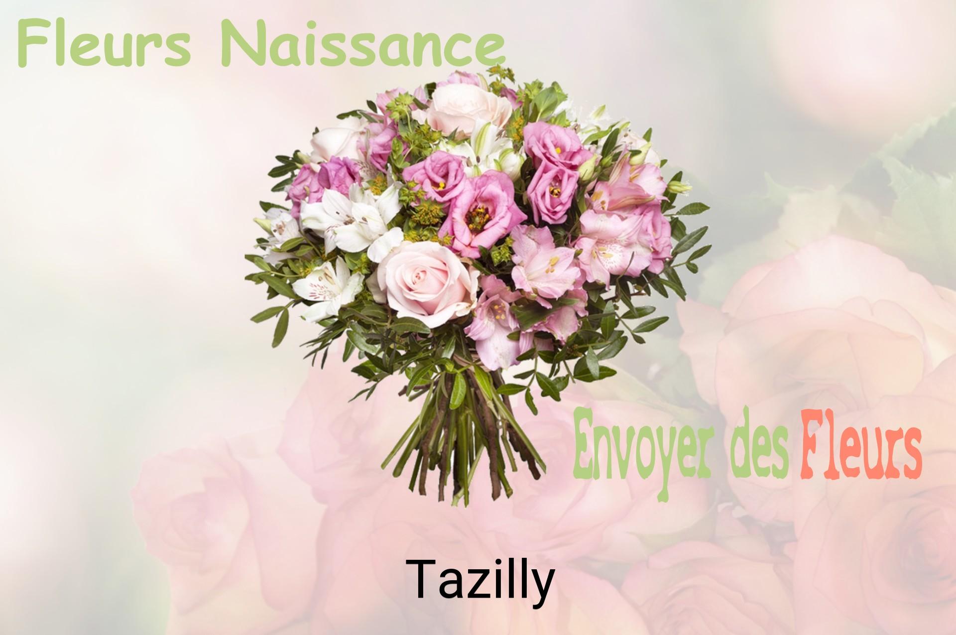 Bouquet de fleurs de naissance livré à Tazilly